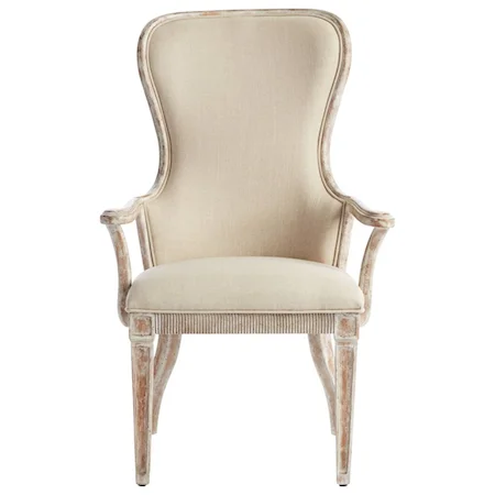 Host Chair with Upholstered Back